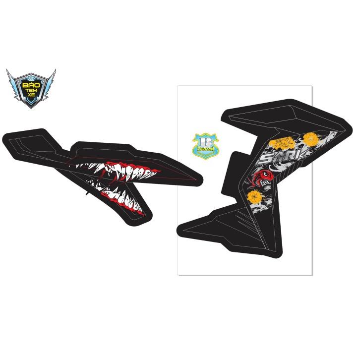 Tem rời dán xe winner v1 cá mập