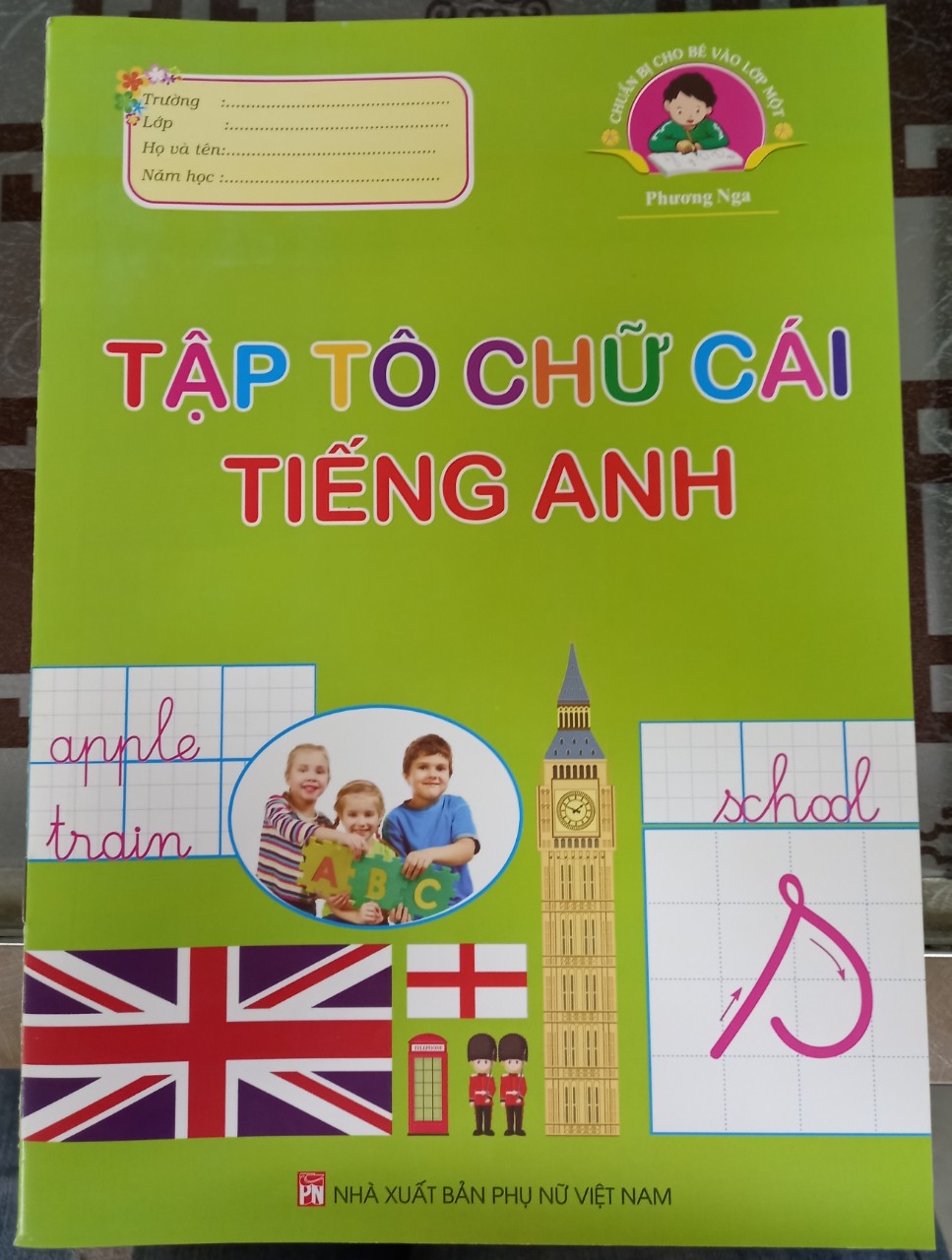 Bộ 5 cuốn tô màu ( chuẩn bị cho bé vào lớp 1, tập tô chữ , tập tô, tập tô chữ tiếng anh....)