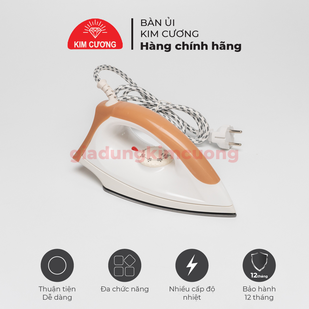 Bàn Ủi Kim Cương - Bàn Là Khô KC-T602 - Hàng Chính Hãng