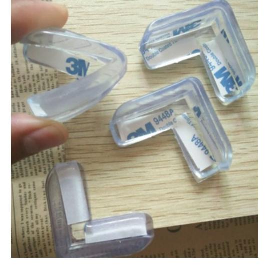 Bịt Góc Bàn Silicone Trong 3 Cạnh Bảo Vệ An Toàn Cho Bé - Loại Vuông
