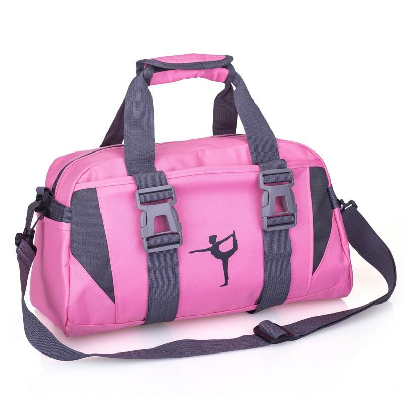 Outdoor Waterproof Nylon Sports Gym Bags Men Women Training Fitness Travel Handbag Yoga Mat Sport Bag Travel Duffel Bags