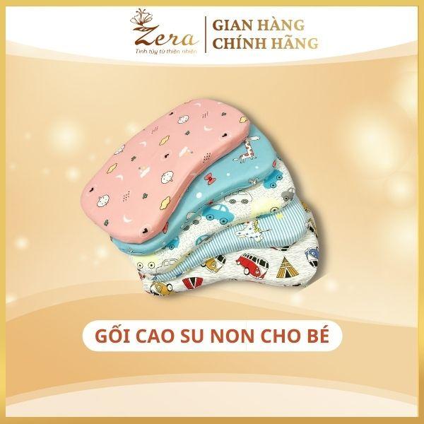 Gối cao su non cho bé Zera, gối cao su non cho trẻ, gối cao su chống bẹp đầu, gối cao su non cho bé gái, gối bé trai