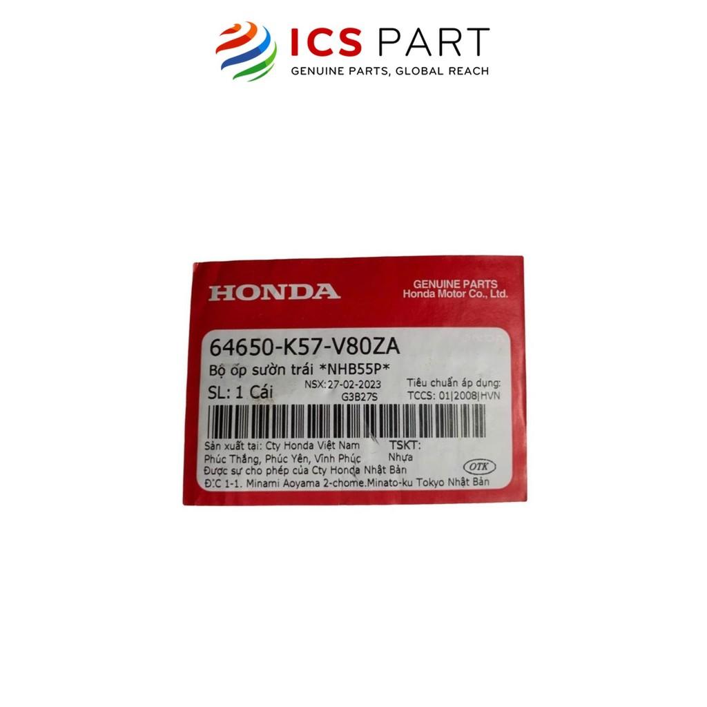 Bộ Ốp Sườn Trái HONDA Wave Blade Trắng Xanh Nhb55P (Có Tem) (64650K57V80ZA)