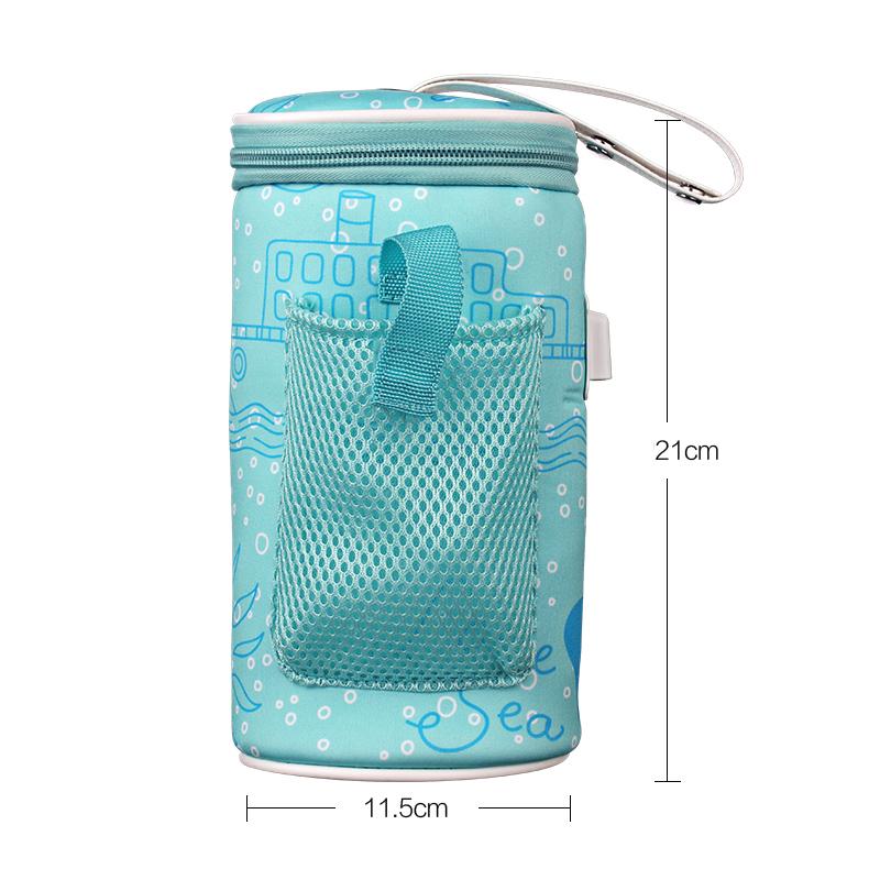 USB Sữa Cho Bé Bình Xe Hơi Nóng Thức Ăn Cho Bé Ăn Nhiệt Cách Điện Cách Nhiệt Túi Xe Đẩy Túi Usb Ấm Nhiệt Nóng