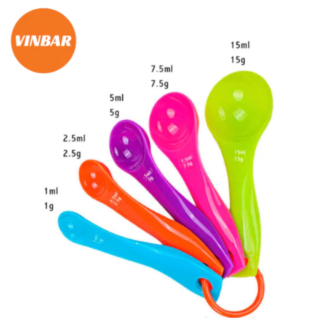 BỘ MUỖNG ĐONG NHỰA 5 CÁI