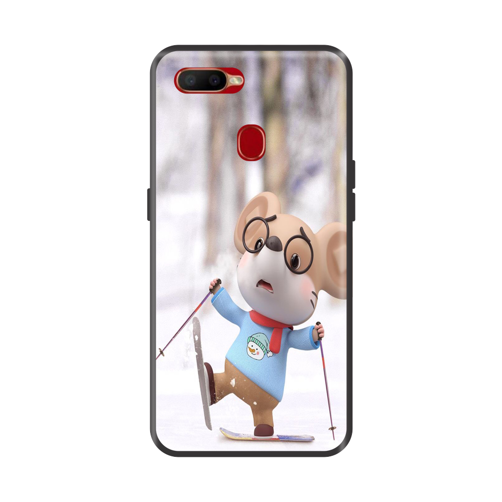 Ốp lưng TPU viền dẻo cho điện thoại OPPO A5S Hình Chuột Tết 2020 - Mẫu 21