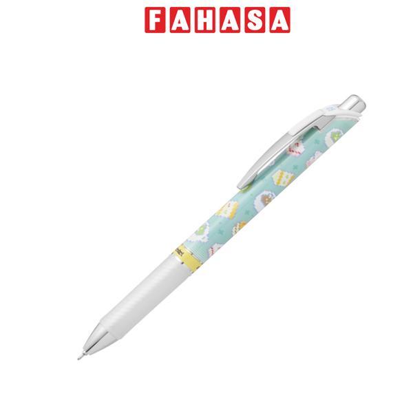 Bút Gel EnerGel Kawaii Pixel Art 0.5 mm - Pentel BLN75KW35-C - Café - Mực Xanh