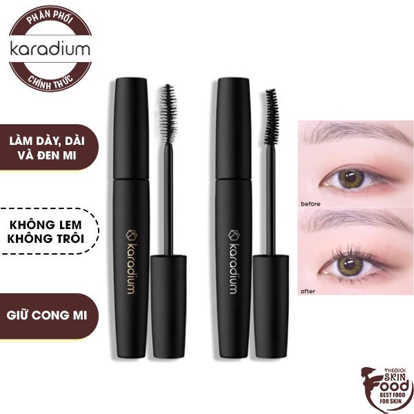 Mascara Chuốt Mi Dày Và Cong Tự Nhiên Karadium On The Top Fiber Mascara 10ml