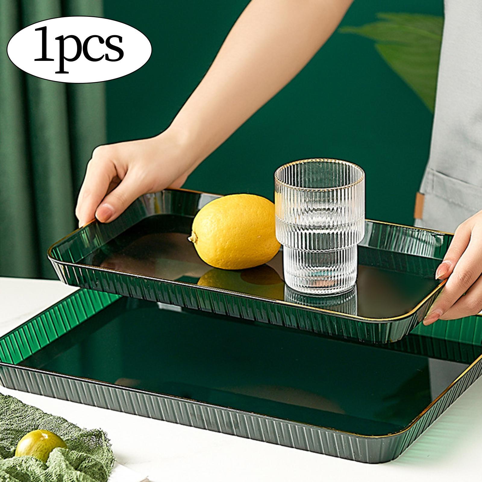 Rectangle Serving Tray Storage Makeup Fruit Plate for Dessert Fruit Veggies