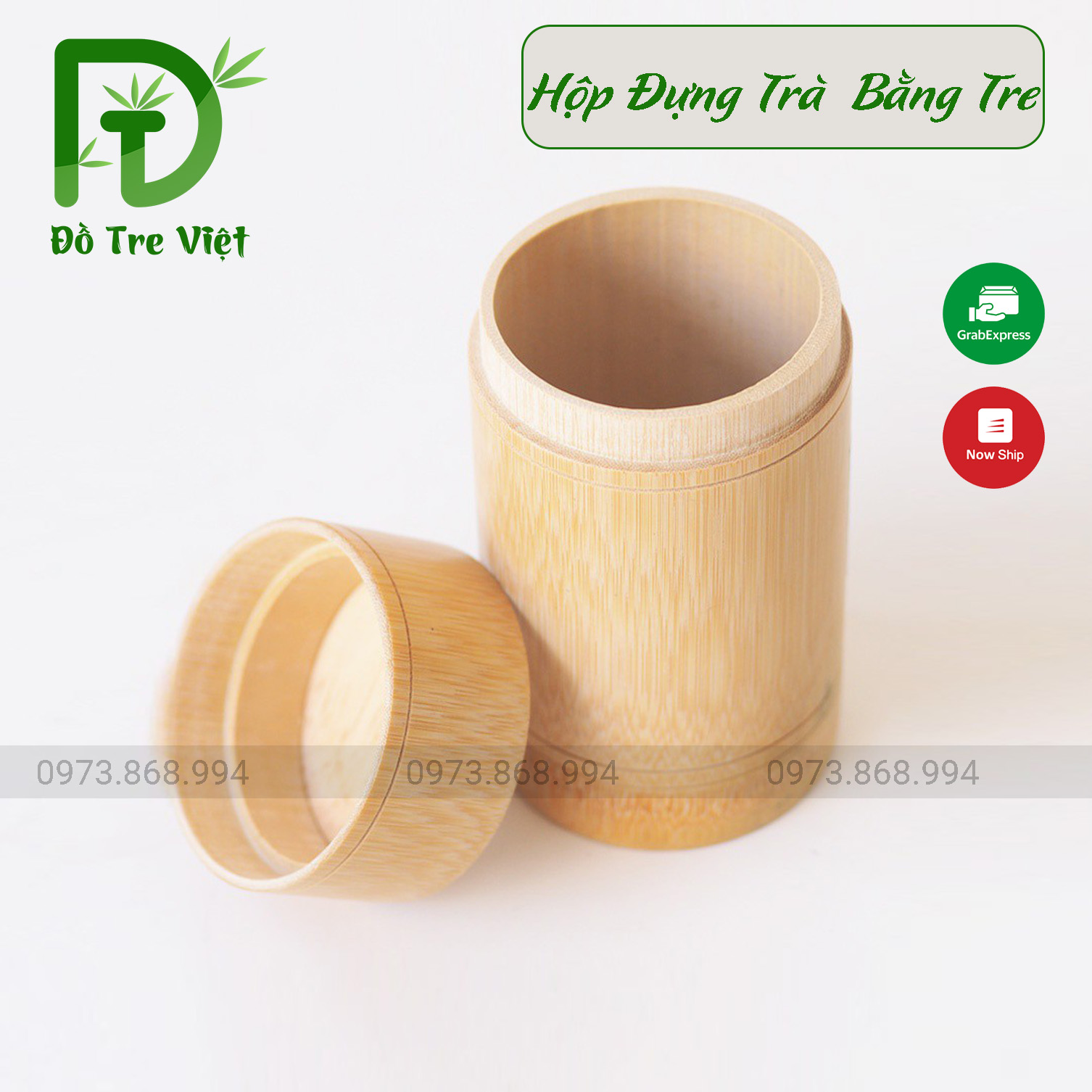 Hộp đựng trà bằng tre