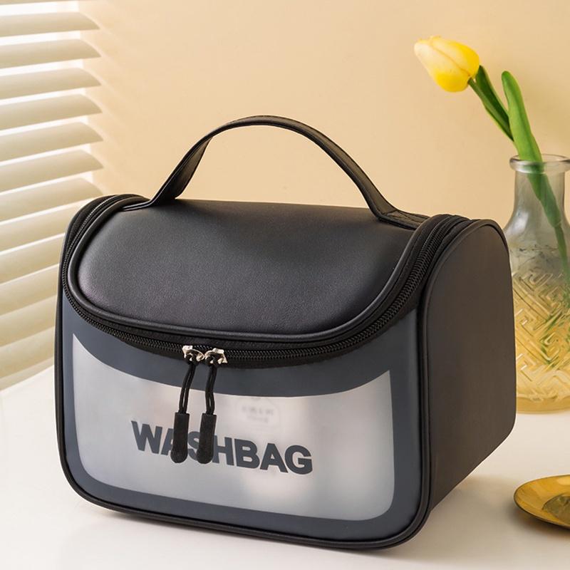 Túi đựng mỹ phẩm du lịch trong suốt cao cấp WASHBAG Có Móc Treo