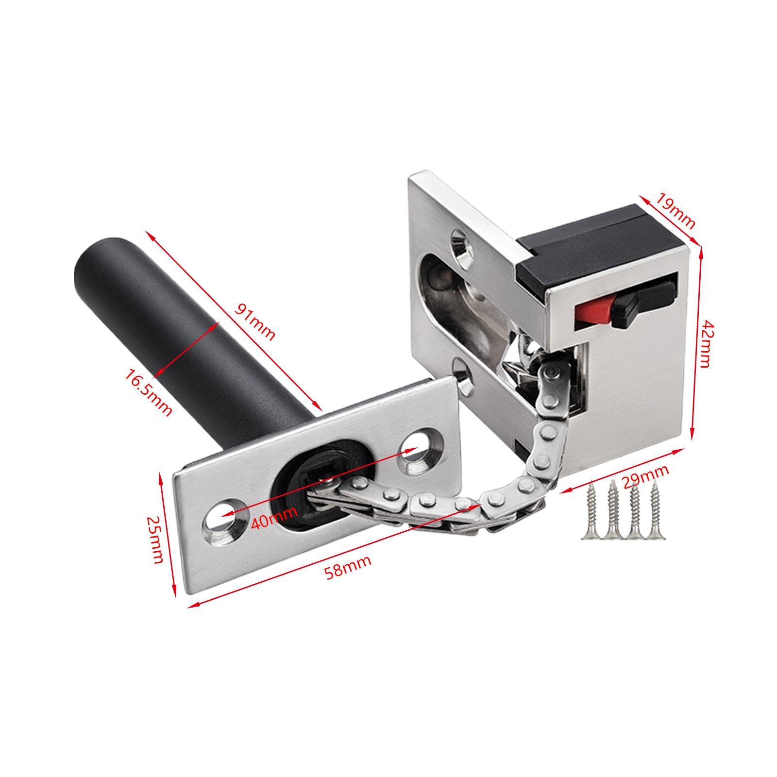 Door Chain Lock Gate Hardware Anti Stole Press Chain Lock Bolts Lock for Door