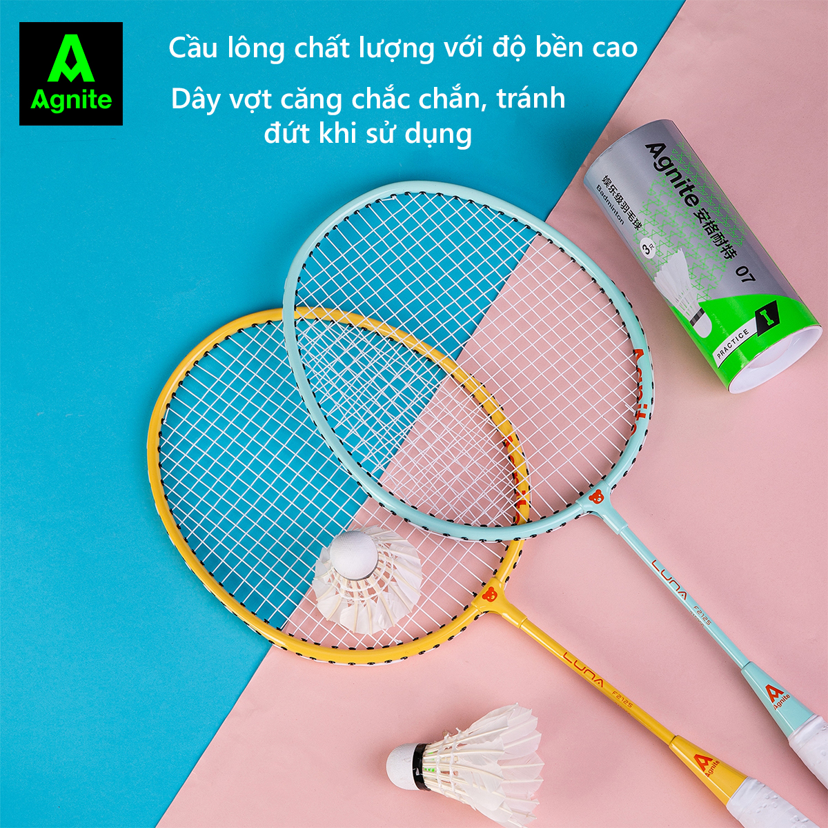 Vợt cầu lông Agnite cho trẻ em - 2 chiếc - F2125