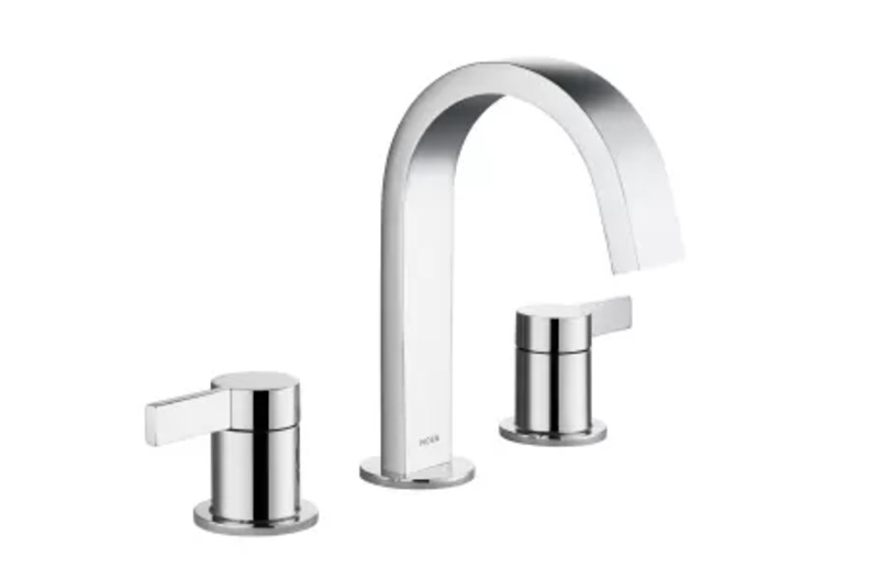 Vòi lavabo nóng lạnh 3 lỗ hiệu Moen, màu Chrome, đã gồm xả nhấn