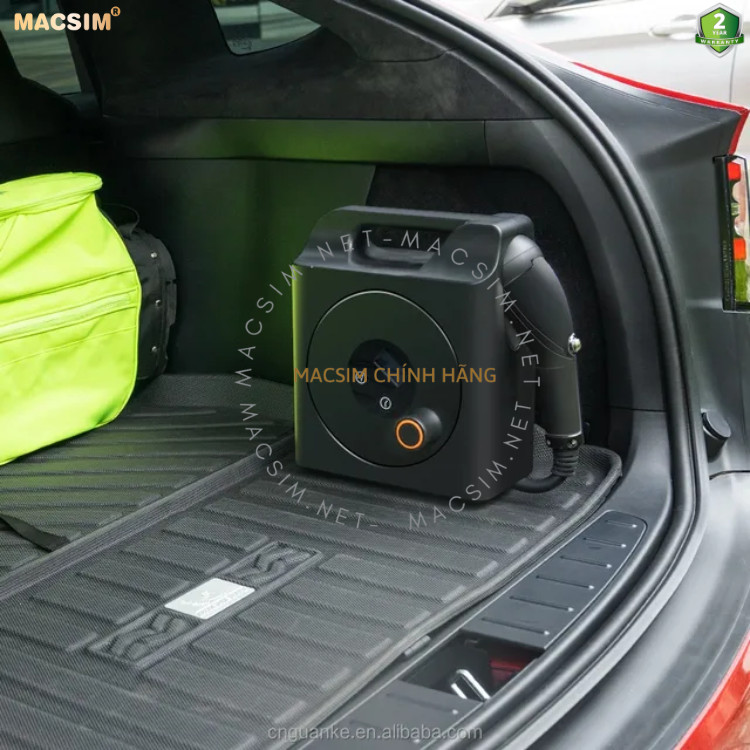 Sạc di động cao cấp ô tô điện Tesla Model X/ S/ model 3 ev - Sạc di động cao cấp 3,68KW chính hãng Macsim