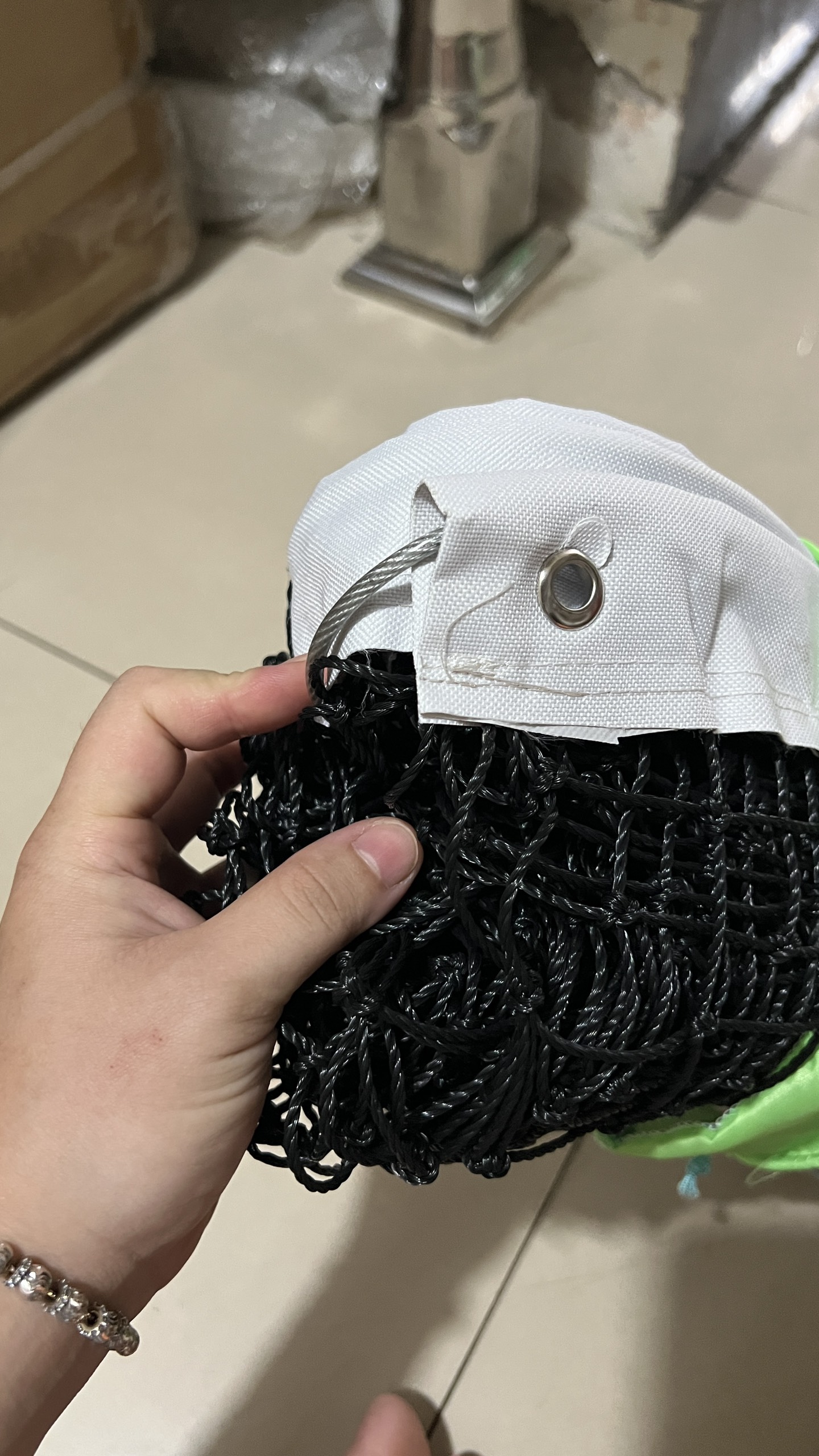 Lưới pickleball Việt Anh chất liệu CPE dài 6,4 m cao 81cm, lưới môn pickleball chống nước thích hợp để trong nhà và ngoài trời