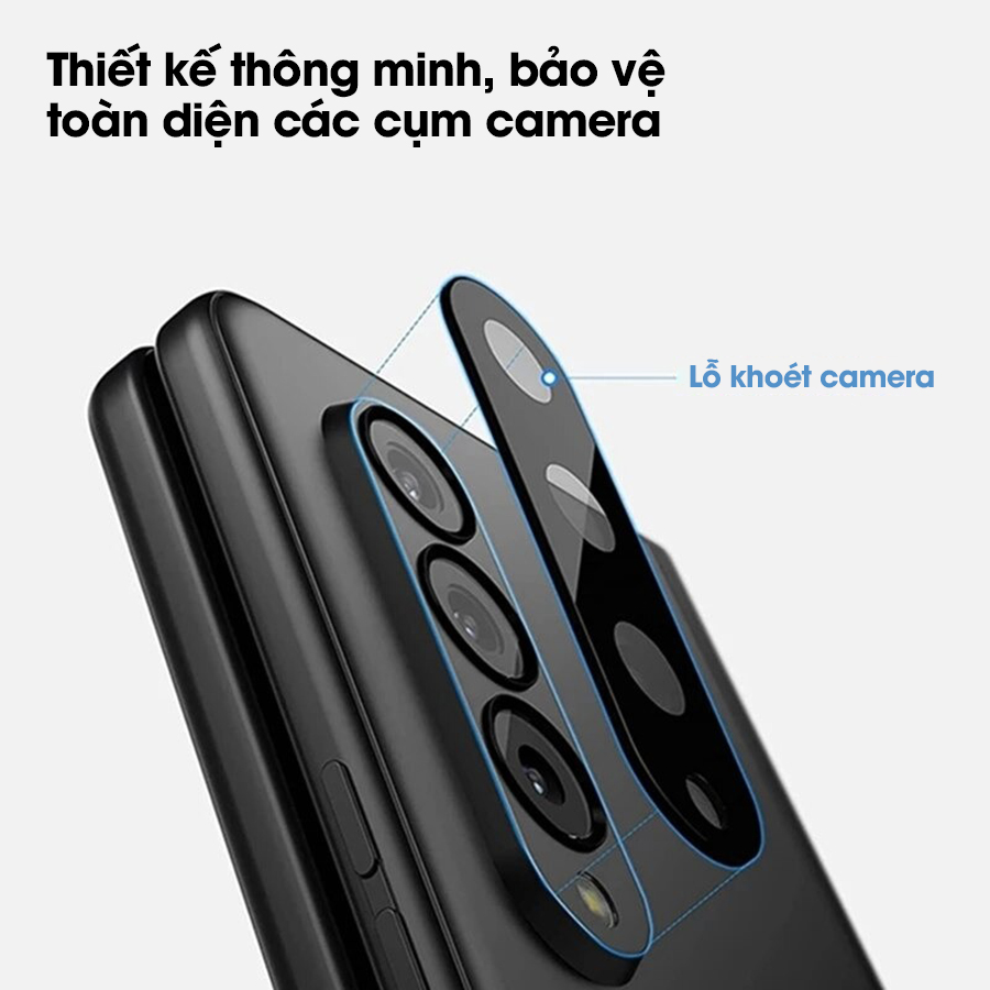 Kính Cường Lực Bảo Vệ Cụm Camera Dành Cho Samsung Galaxy Z Flip3 / Z Fold3 5G - Handtown - Hàng Chính Hãng