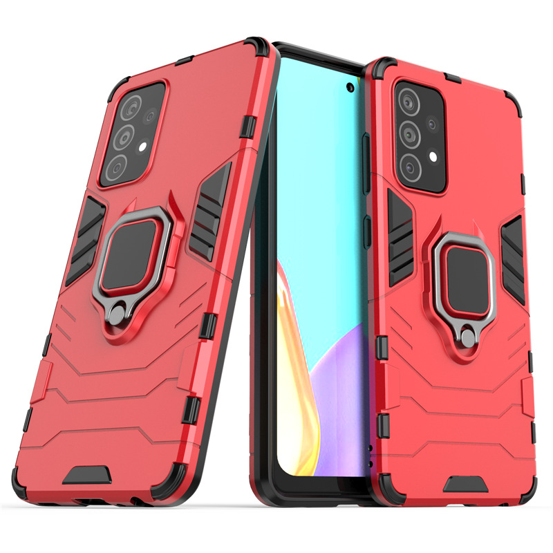 Ốp lưng dành cho Samsung Galaxy A72 Iron Man iRing Nhựa PC cứng viền dẻo chống sốc cao cấp