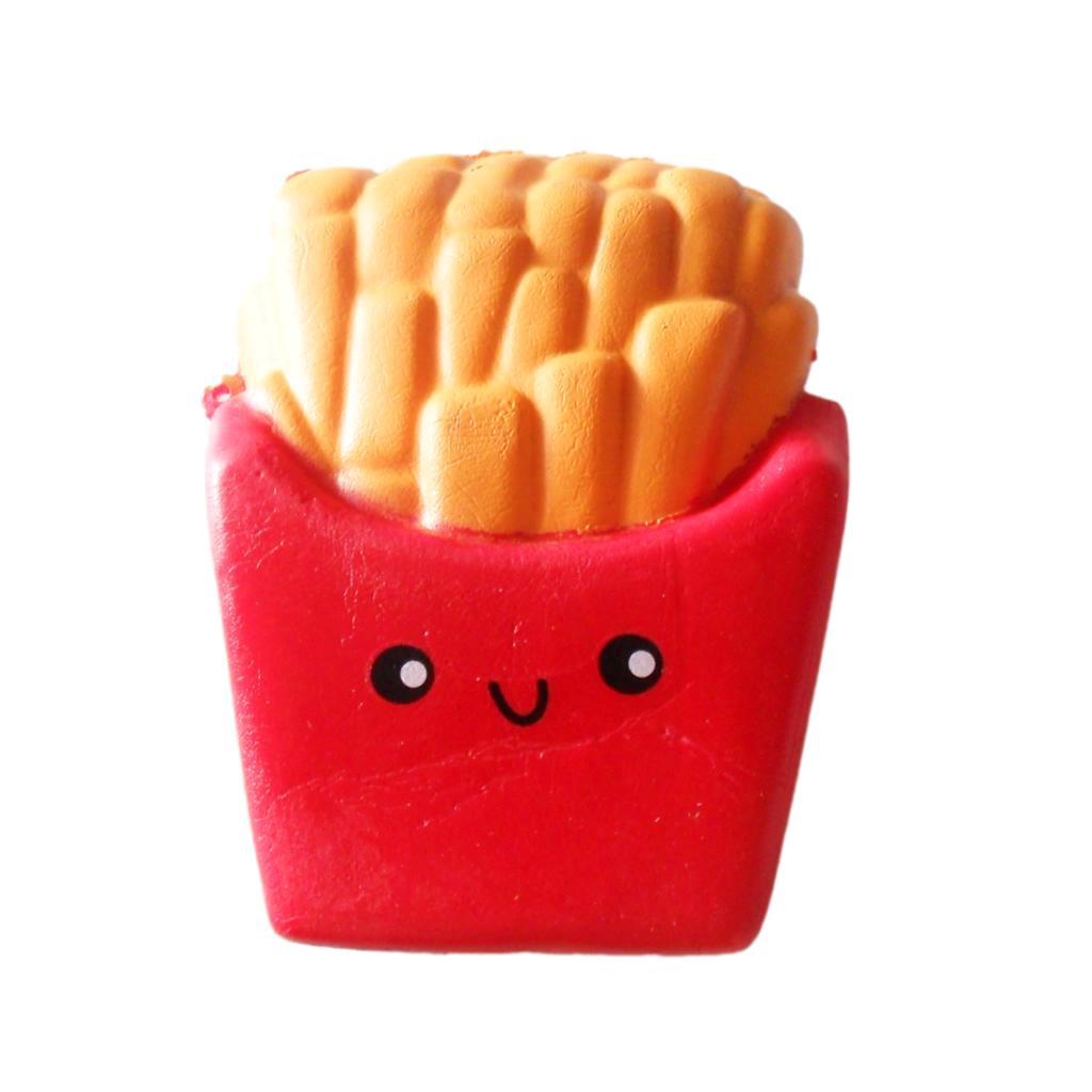 Soft Slow Rising Squishes Toys PU Stress Relief Fries Toy