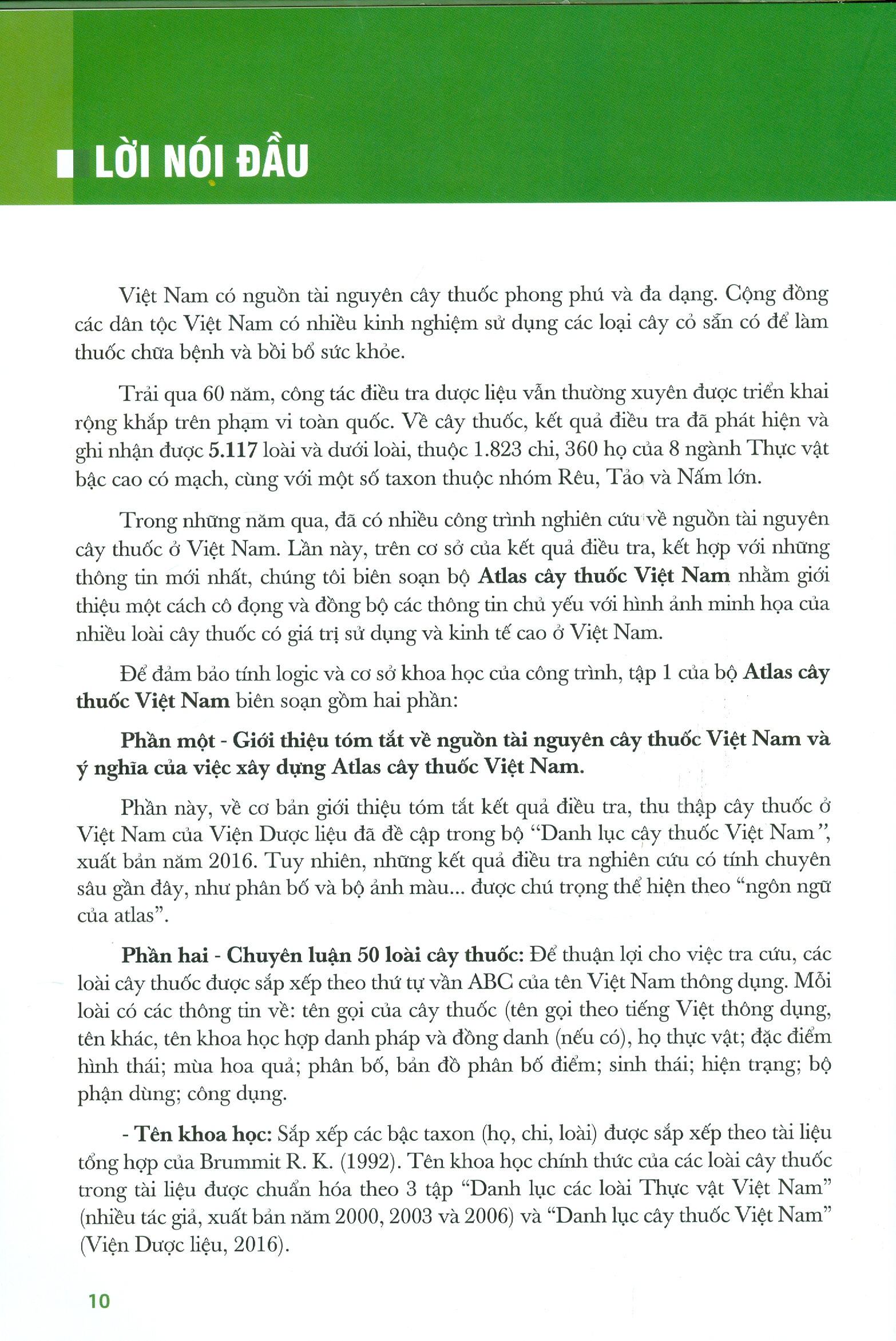 ATLAS CÂY THUỐC VIỆT NAM , TẬP 1 (Atlas Of Medicinal Plants In Vietnam, Volume 1) - Bìa cứng