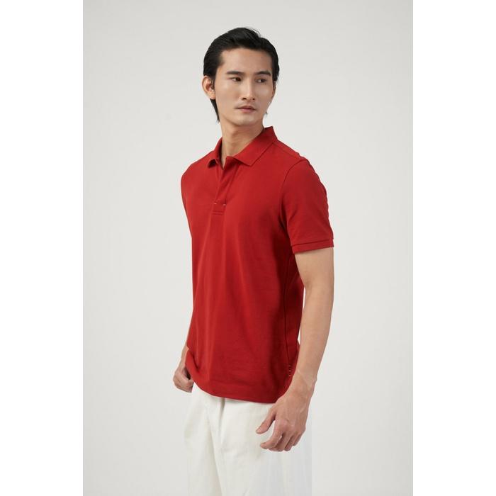 ÁO POLO NAM TAY NGẮN PHỐI CHỈ MÀU FORM FITTED - 10F22POL005 | LASTORE MENSWEAR
