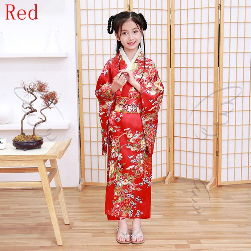 Bộ Kimono Phong Cách Nhật Bản Cho Bé Gái