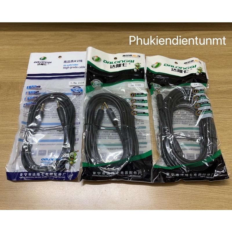 Dây cáp âm thanh nối rắc 3.5mm đen loại tốt