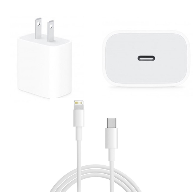 Bộ sạc dành cho Iphone (Bao gồm: Cáp sạc USB Type C-Type C + Củ sạc 18W) - Chuẩn USB Type C