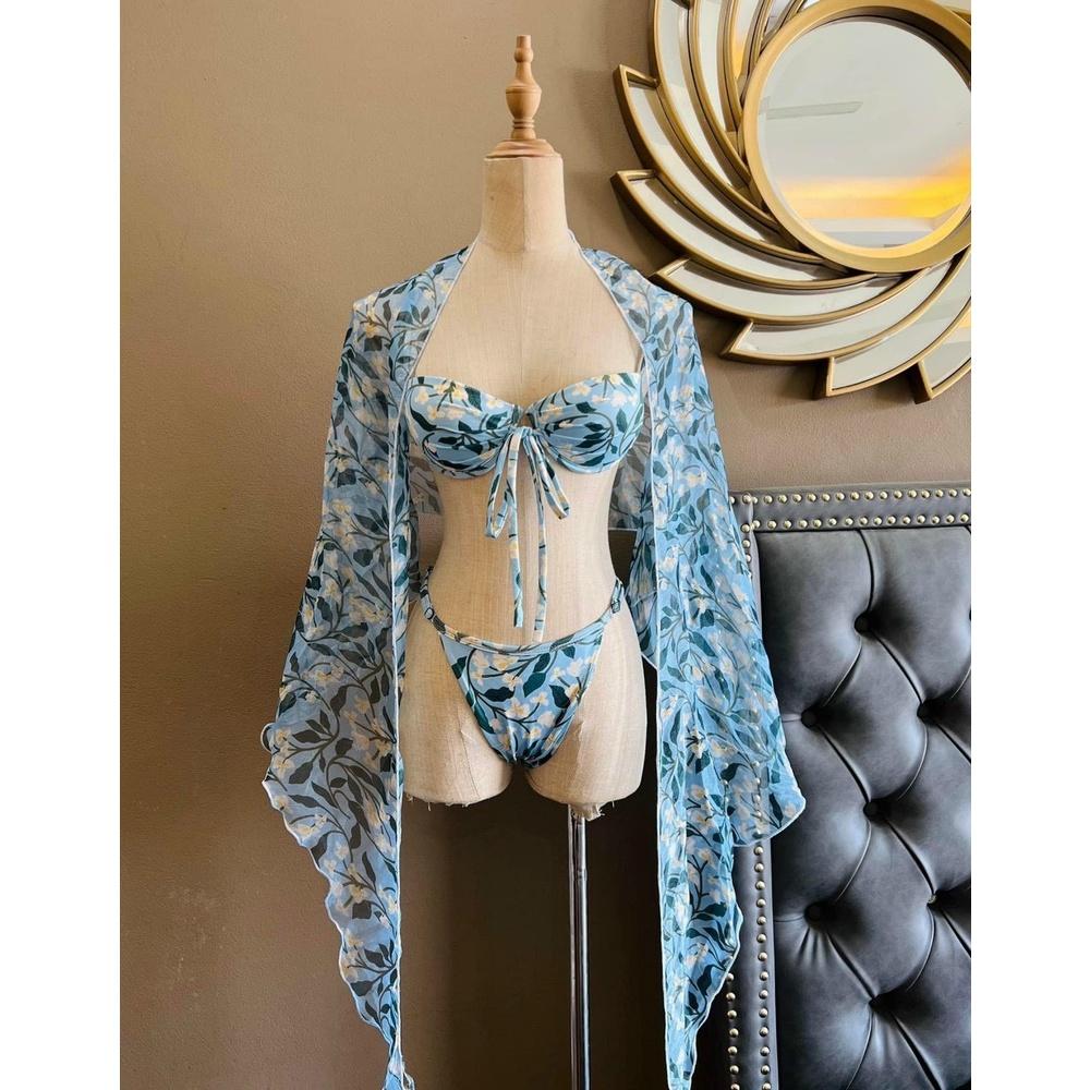 BIKINI 2 MẢNH KÈM KHĂN CHOÀNG CAO CẤP