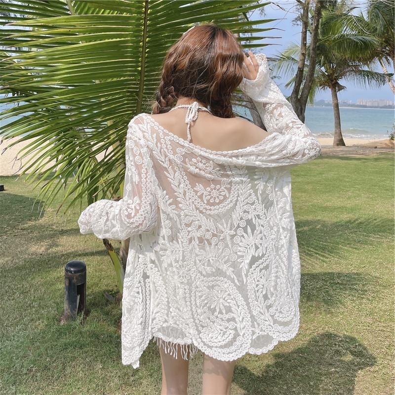 45-Set ren đi biển-bikini 3 mảnh len móc sang chảnh cho nữ mã mới 2022
