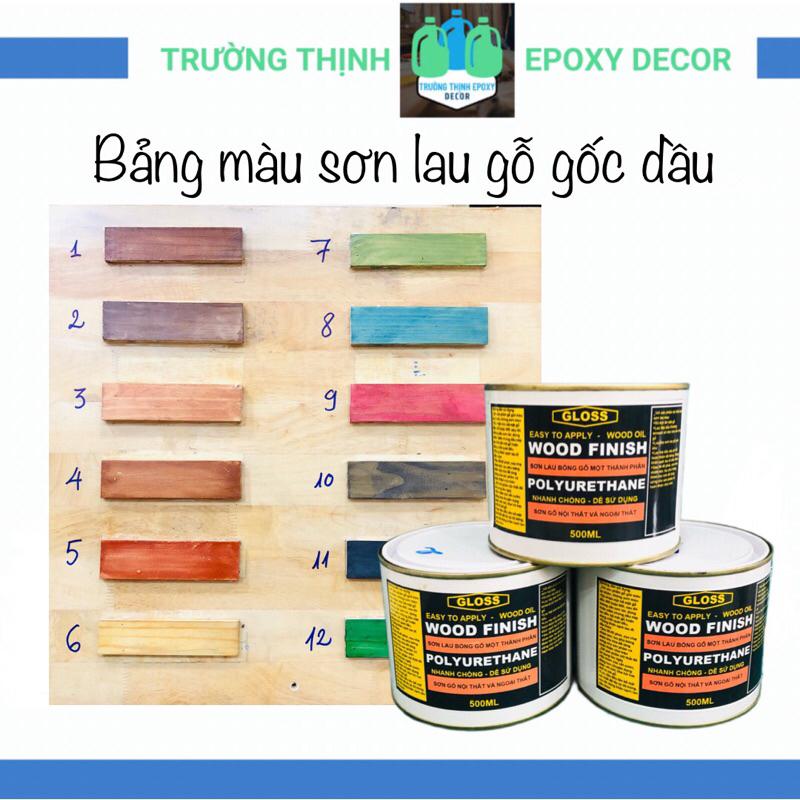 Bảng Màu Sơn Lau Gỗ Gốc Dầu 12 Màu Gỗ - Trường Thịnh Sài Gòn