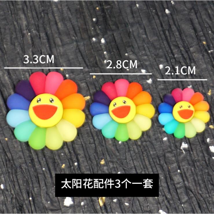 *HN* Bộ 3 charm hoa mặt cười dùng trang trí case điện thoại, tủ lạnh, khung ảnh, DIY