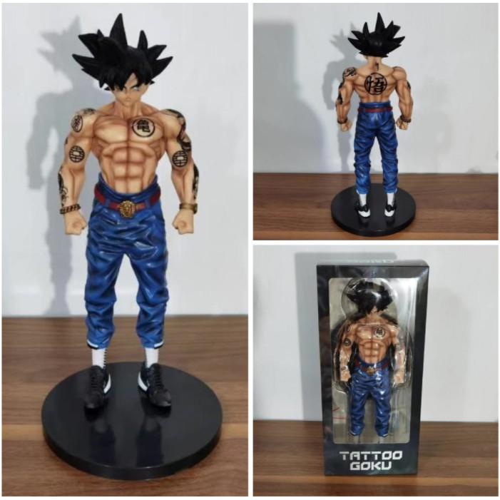 Mô hình Figure dragon ball 7 viên ngọc rồng hình xăm songoku 28cm