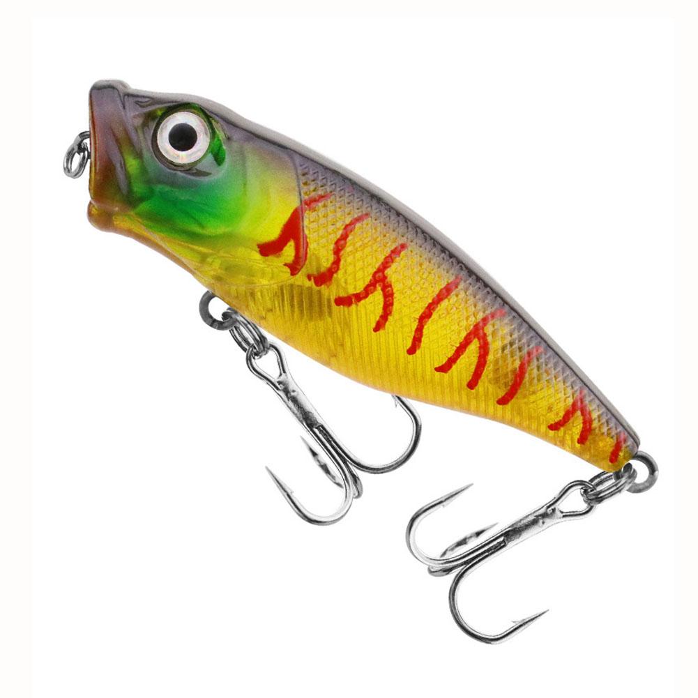Popper Fishing Lure 7cm 8.5g Hard Bait Artificial Topwater Bass Trout Pike Wobbler Tackle Lure With 2 Treble Hooks