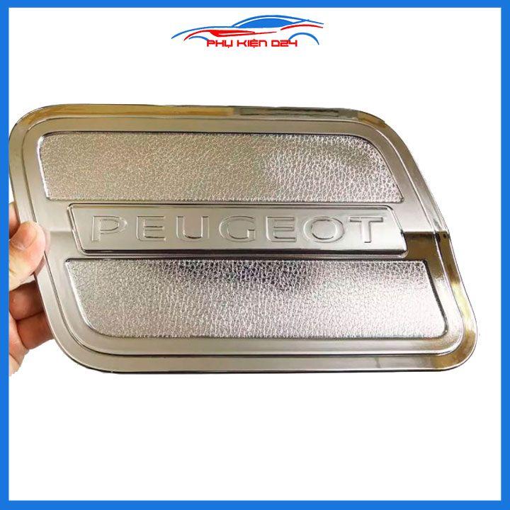 Ốp nắp bình xăng Peugeot 3008 mạ crom chống trầy trang trí ô tô