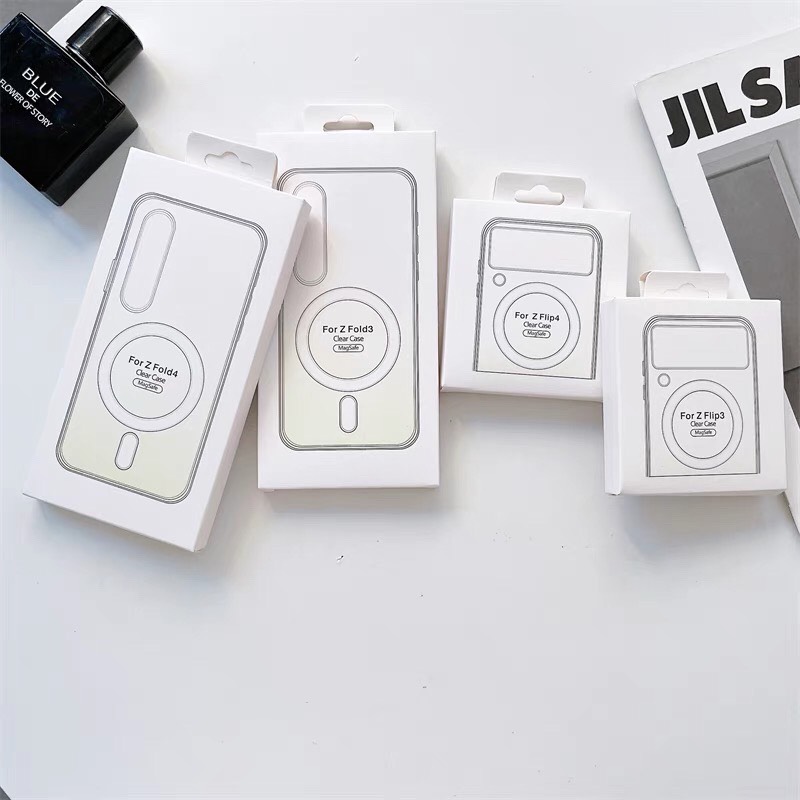 Ốp Lưng Chống Sốc Hỗ Trợ Sạc Nhanh Cho Samsung Galaxy Z FOLD 4 / Z FLIP 4 / Z FOLD 3 / Z FLIP 3 Trong Suốt