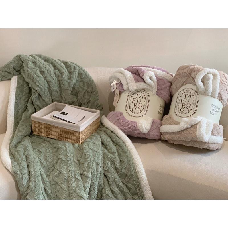 Chăn Lông Cừu, Chăn Len Lông Cừu TAFURONG Loại Mỏng Và Dày Mùa Đông Mẫu Hot Hit 2021