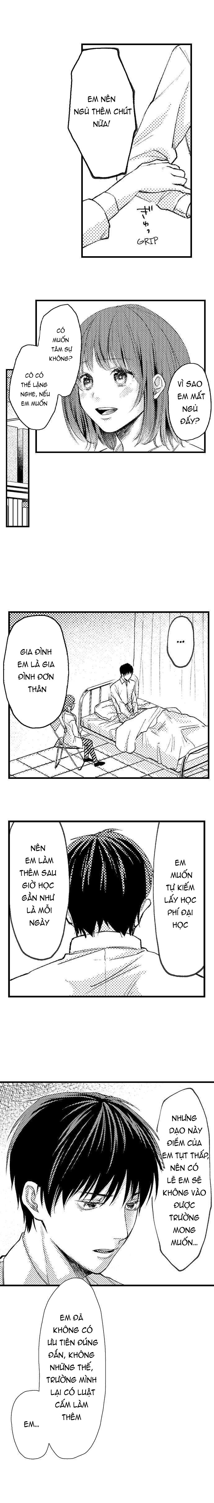 tháng 4, ngăn cách được xóa bỏ, em đã trở thành người lớn để có thể ôm cô (full) chapter 4.2 1