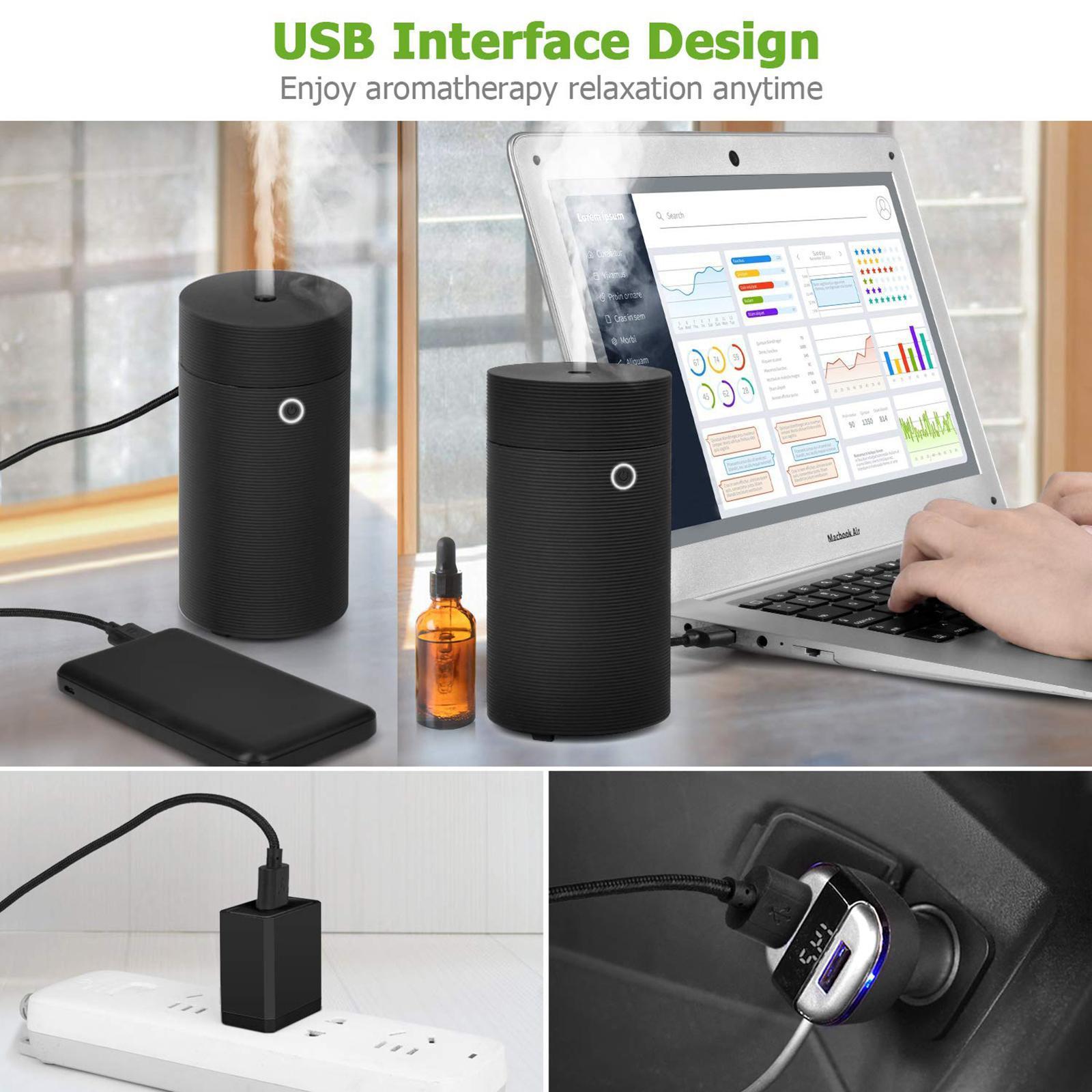 USB Car Humidifier, Mini Portable Humidifiers Air Purifier Quiet Operation