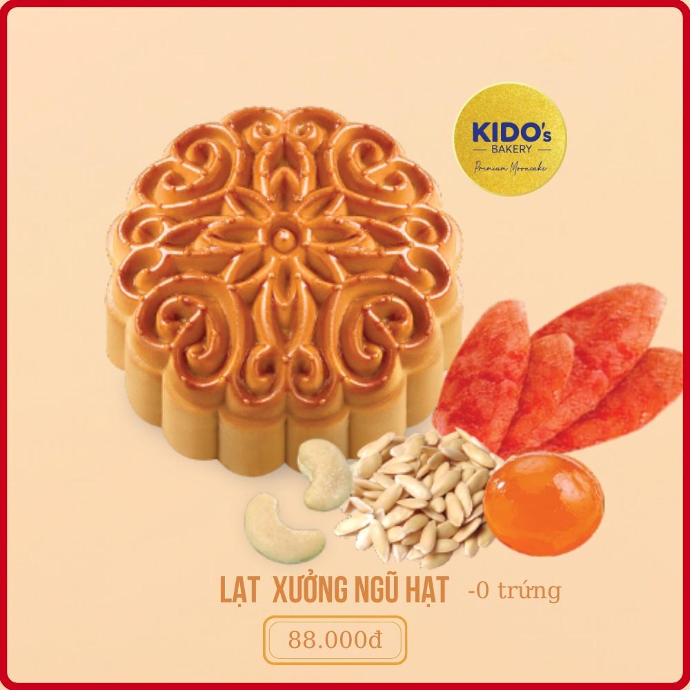 Bánh trung thu Lạp Xưởng Ngũ Hạt 1 Trứng KIDO’s Bakery 150g (Tặng kèm hộp cao cấp)