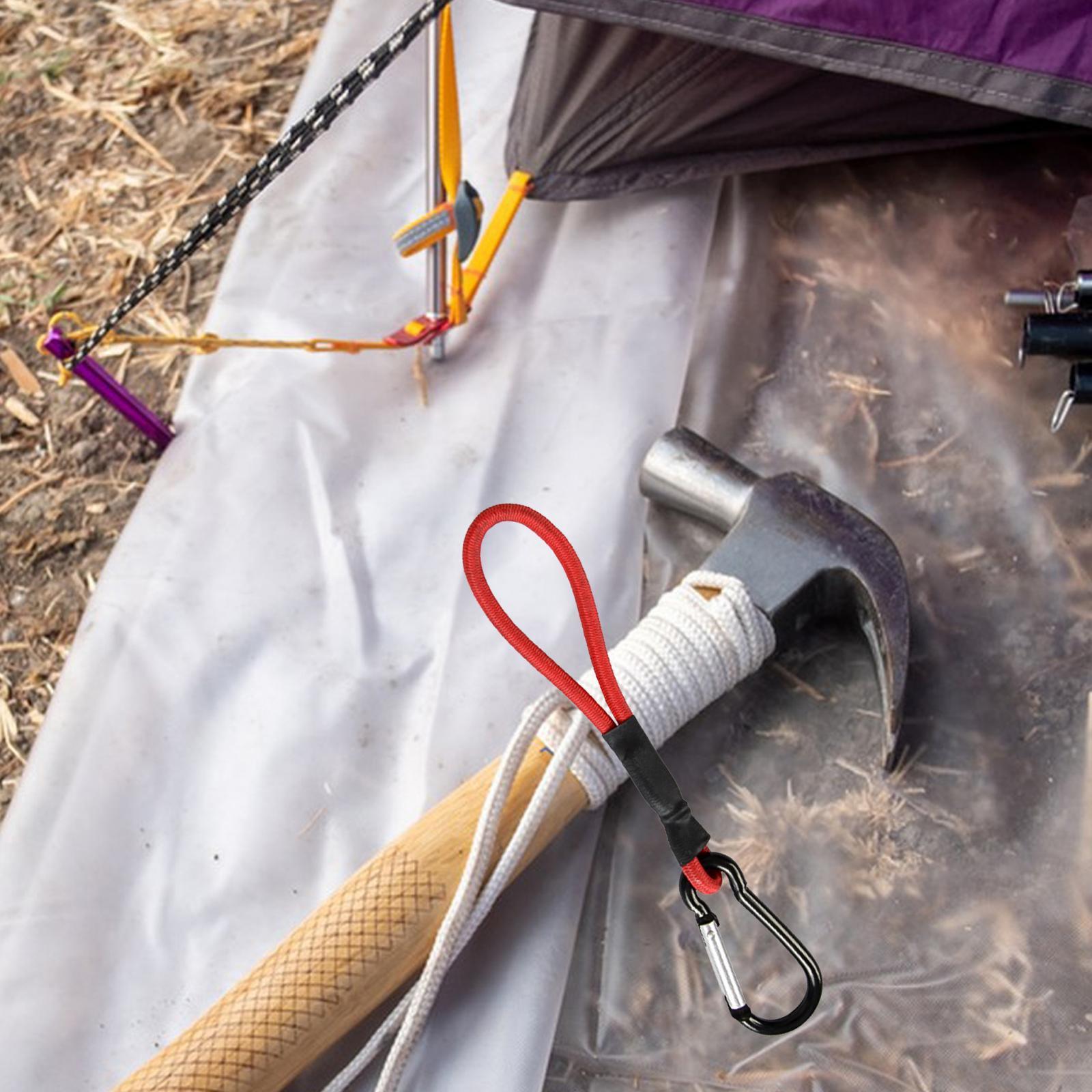 Bungee Cord with Carabiner Hook Bungee Canopy Ties for Tarpaulin Tarps Tents