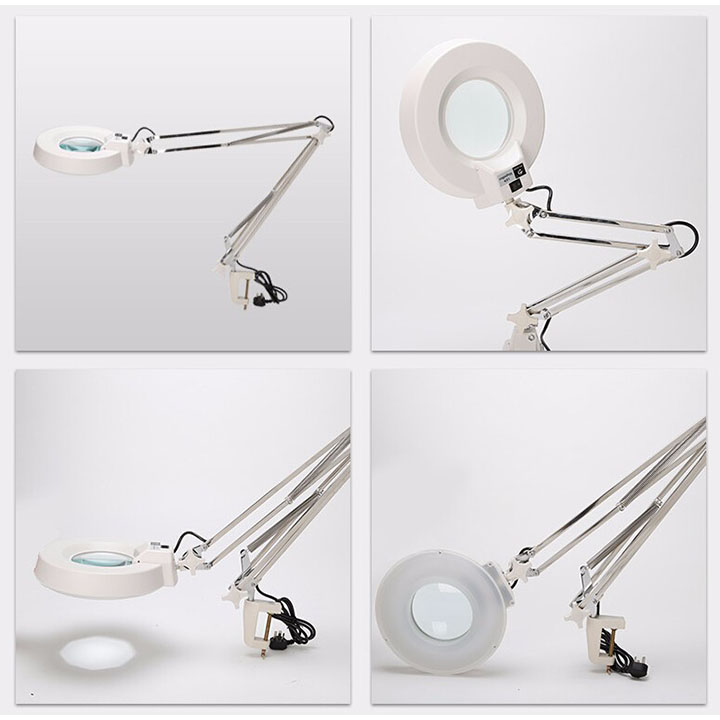 Kính lúp kẹp bàn có đèn LT-86A 10x