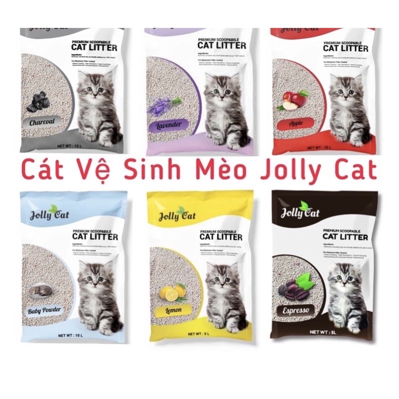 Cát Vệ Sinh Cho Mèo Jolly Cat 10L