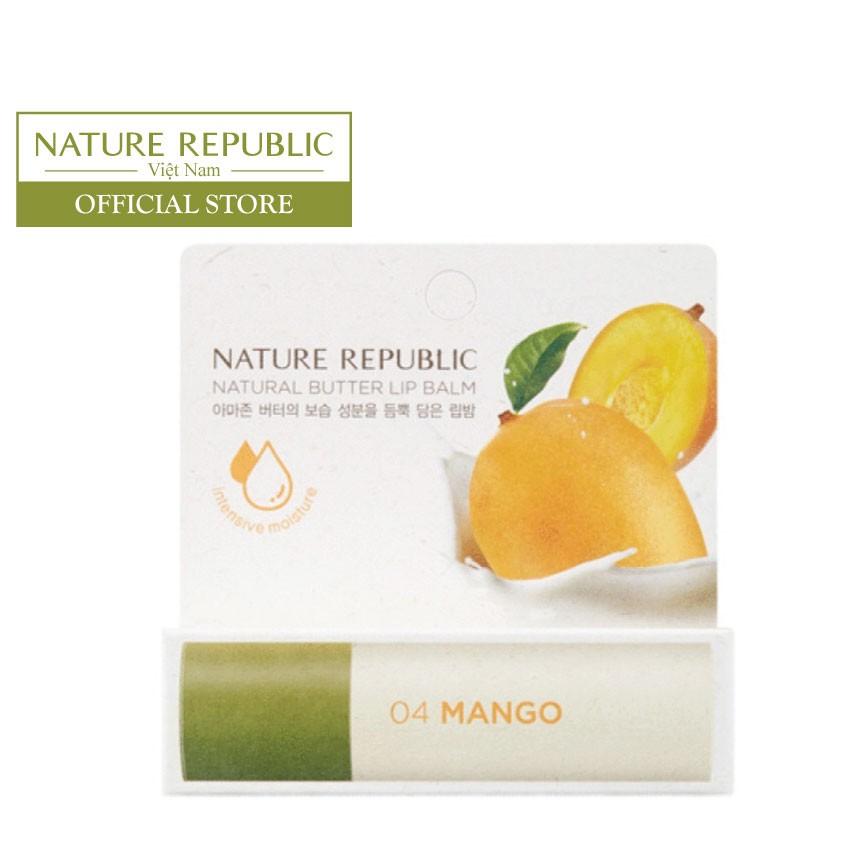 Son dưỡng môi NATURE REPUBLIC Natural Butter Lip balm 04 MANGO 4g