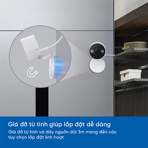 Camera trong nhà/ngoài trời TP-Link Tapo Pan/Tilt Indoor/Outdoor Home Security QHD 2K C120 - Hàng chính hãng