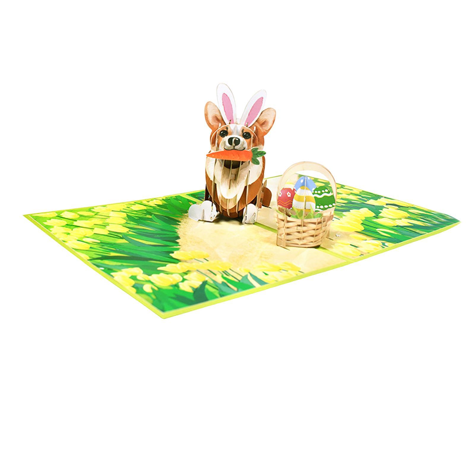 3D Easter up cards Bunny Easter up Funny Gift Card for Kids Girl Wife