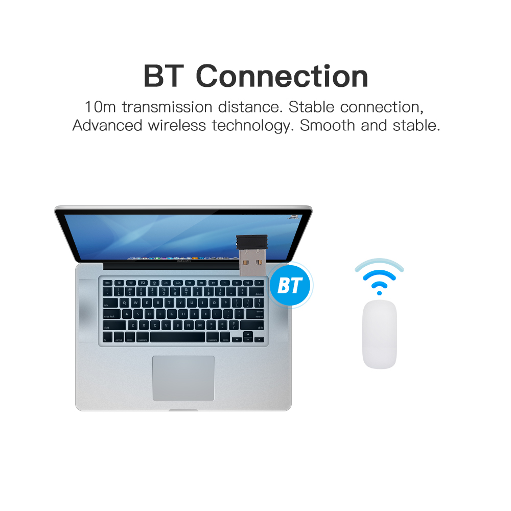 Chuột BT Không Dây Cảm Ứng Cho Tính Xách Tay Windows Và Mac