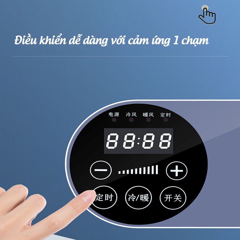 Máy Sưởi Gốm Treo Tường Rulax Đa Chức Năng - Hàng Chính Hãng