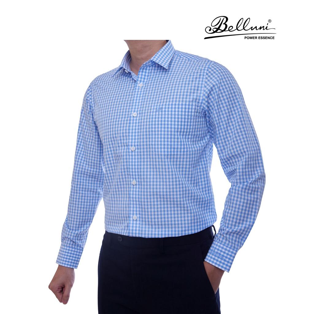 Áo sơ mi nam dài tay cao cấp BELLUNI vải sợi chuối mềm mại thoáng khí - ABD.BAN.BE.170.B3
