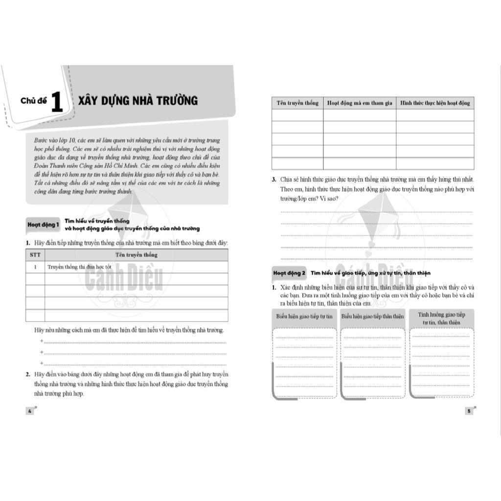 Bài Tập Thực Hành Hoạt Động Trải Nghiệm - Hướng Nghiệp 10